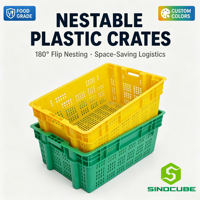 Panier à légumes Sinocube pour la vente en gros, non pliable, en plastique respirant, grande capacité, pour le rangement de cuisine