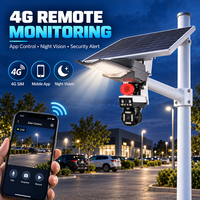 Caméra de surveillance solaire en aluminium OEM/ODM avec carte SIM 4G, vision nocturne et surveillance à distance pour projets de sécurité routière et de stationnement extérieur
