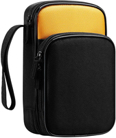 Étui de transport souple personnalisé à fermeture éclair pour outils, organiseur de multimètre numérique, sac de rangement antichoc double couche**