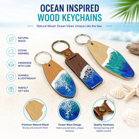 Juego de Papelería Ecológico de Madera y Resina, Personalizado, Hecho a Mano, con Cuaderno, Marcador, Llavero, Kit de Regalo para Oficina y Decoración del Hogar