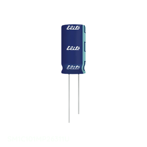 Condensador Original de 100 uF, Aluminio, 100UF, 20%, 16V, Radial, Montaje a través de Orificio, SM1C101MP26311U - Product Image 1