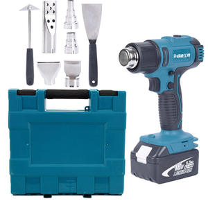 <span class=keywords><strong>Pistola</strong></span> termo de pegamento portátil de cera de sellado de 18V, herramientas de <span class=keywords><strong>pistola</strong></span> de calor inalámbricas de aire caliente recargables de 1200W - Product Image 1