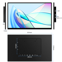 Nuevo Panel Táctil Capacitivo Industrial Android Todo en Uno de 215 Pulgadas, Computadora Inteligente a Prueba de Polvo con Pantalla Integrada, Negra para Negocios