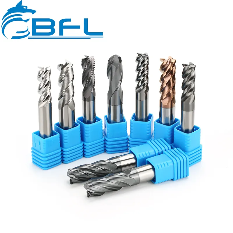 BFL Tungsten Carbide 4 Flute Square Endmill Flat End Mills solid carbide end mill cnc cut bit