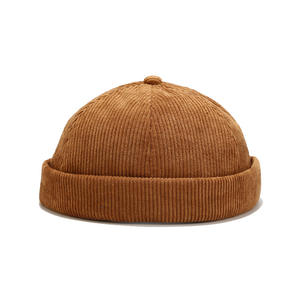 Gorro de Punto Corto Informal de Otoño Invierno para Hombre, Elástico, Unisex, Color Sólido, Personalizado, Estilo Hip Hop, de Pana, Tipo Melón - Product Image 6