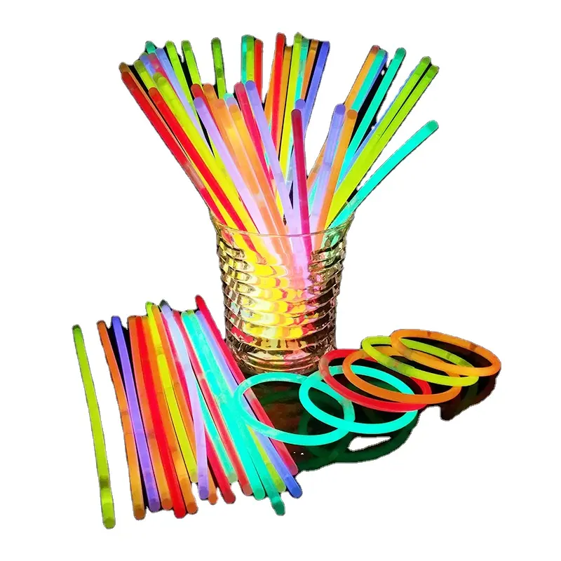 Hot Sale 100 Mixed Color Party Beautiful Glow Sticks In The Night Stick For Party