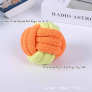 Jouets à mâcher pour chien en corde de coton, petits et modernes, avec couineur, pour l'entraînement en intérieur - Product Image 4