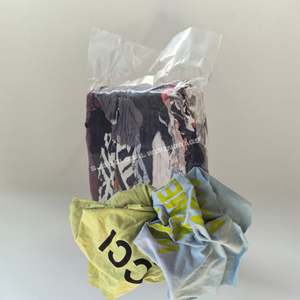 Trapos de Tela de Colores Mezclados para Uso en Taller, Trapos de Camiseta con Alto Contenido de Algodón, Trapos para Pintores, Bolsas de 10 kg, Trapos de Limpieza Industrial - Product Image 1