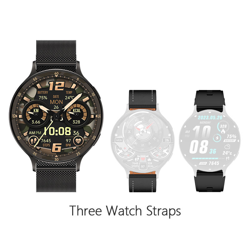 Black (three straps)