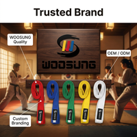 Ceinture de Taekwondo professionnelle multicolore, ceinture de grade d'arts martiaux durable pour l'entraînement
