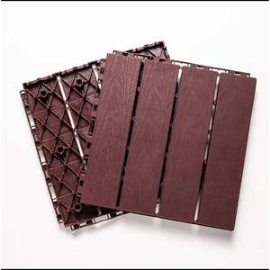 Huixin Wood Plastic Composite Interlocking Flooring 30x30cm Matte Floating Click Laminated Floor For Balcony Restaurant - Product Image 3