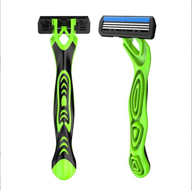 MaxDetergent 3-Layer Stainless Steel Disposable Razors 5PCS Per Bag Twin Blade Sharp for Body and Face Use for Men