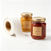 Étiquette personnalisée pour conserves, rouleau d'autocollants adhésifs pour confitures artisanales et aliments gastronomiques en petites séries