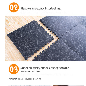 سجادة أرضية EVA Gym Gym 20 Splicing Splicing صالة ألعاب رياضية EPDM بسطح EVA سجادة أرضية ملونة - Product Image 4
