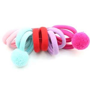 Pompon élastique pour enfants, attache pour cheveux, en peluche, mignon, de haute qualité, vente en gros, 10 pièces - Product Image 3