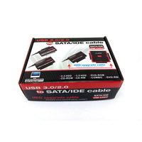 Kabel adaptor antarmuka Data USB3.0 untuk IDE SATA PATA 2.5/3.5 Hard Drive Disk HDD SSD 5Gbps untuk komputer Desktop
