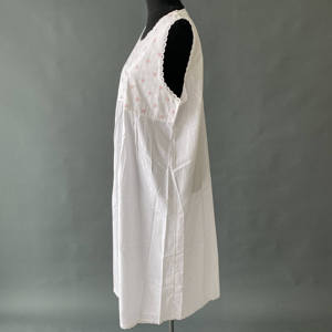 Nuovo prodotto di <span class=keywords><strong>cotone</strong></span> bianco camicia da notte <span class=keywords><strong>vestaglia</strong></span> - Product Image 4