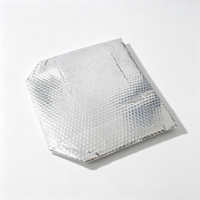 Sac isotherme à bulles en aluminium avec doublure thermique argentée réfléchissante, fond carré 3D, autoportant, pour la livraison de chocolats, pâtisseries, gâteaux et aliments, certifié CE