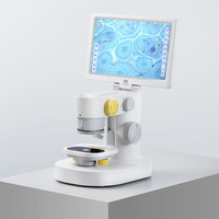 Mikroskop Digital 1200X Pembesaran Kontinu dengan Layar LCD Mikroskop Biologi Laboratorium dengan Layar Sentuh 9 Inci