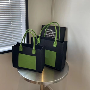 Bolsa de Mano de Fieltro Unisex Plegable, Resistente y de Alta Calidad, con Tamaño/Color Personalizado, para Uso Diario - Product Image 1