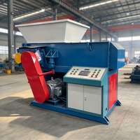 Broyeur industriel à double arbre, machine de broyage robuste avec protection contre les surcharges pour le traitement des déchets commerciaux