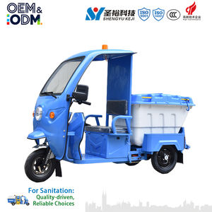 Tricycle électrique de 500 L pour l'assainissement - Camion de transfert de déchets à trois roues pour le nettoyage municipal avec boîte à outils - Product Image 4