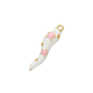 Delicato Ciondolo Portafortuna Corno Italiano Smaltato per Collana Fai-da-Te Personalizzato Multicolore Accessori per Gioielli - Product Image 3