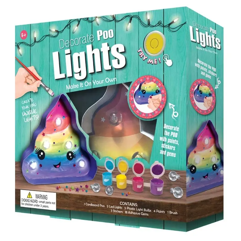 DIY لعب تزيين الخاص بك أضواء LED للتربية مجموعة الفنون والحرف اليدوية كيت اللون للأطفال والكبار