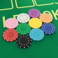 Jetons de roulette en ABS de 40 mm, couleur personnalisable, fabrication directe d'usine, jeu de poker, club, logo personnalisé imprimé, jetons de poker en ABS pour casino