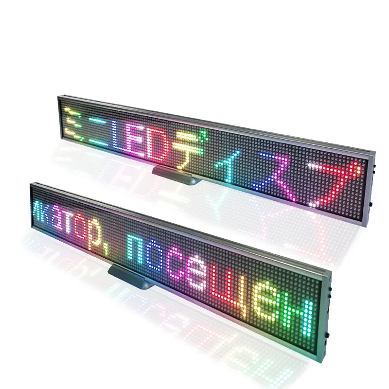 لافتة LED متحركة قابلة للبرمجة من APP P5 شاشة عرض رقمية LED رفيعة للغاية للداخل لوحة الرسائل LED للتدوير للأعمال شاشة RGB