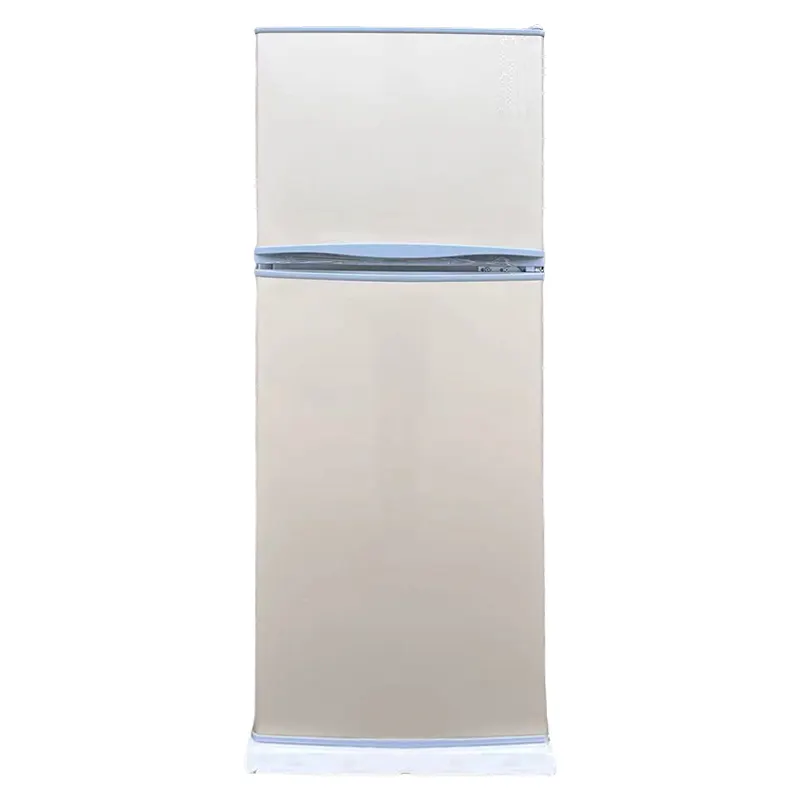 Petit réfrigérateur électrique portable à double porte de 138L avec congélateur Réfrigérateur compact à compresseur R600a/R138a8 pour usage domestique