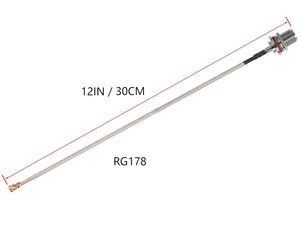 N tipi dişi U.FL/MHF1 düşük kayıp RF koaksiyel kablo kablosuz yönlendiriciler için RG178 uzatma Jumper Pigtail kablo harici anten - Product Image 2