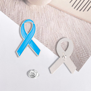 Broches en alliage rose avec ruban émaillé, symbole international de sensibilisation au <span class=keywords><strong>cancer</strong></span> du <span class=keywords><strong>sein</strong></span>, badge de sensibilisation au <span class=keywords><strong>cancer</strong></span> du <span class=keywords><strong>sein</strong></span> - Product Image 2