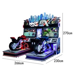 Máquina recreativa de carreras de motos operada con monedas Jinns, venta directa de fábrica, enchufe estadounidense, personalizable para centros comerciales - Product Image 1