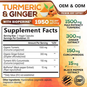 Oem 1500Mg Curcuminoid Natuurlijke Kurkuma Extract <span class=keywords><strong>Capsules</strong></span> Pure Niet-Gmo Veganistische Curcumine Extract Poeder Biologische Kurkuma <span class=keywords><strong>Capsules</strong></span> - Product Image 5