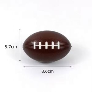 Low Moq Custom Logo Anti <b>Squeeze</b> Toys Pu Foam <b>Ball</b> Rugby Shaped American Football Stress <b>Balls</b> - Product Image 3