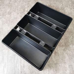 Molde para <span class=keywords><strong>Pan</strong></span> Cuadrado Resistente de 3 Cavidades, de Acero Aluminizado Antiadherente - Product Image 4