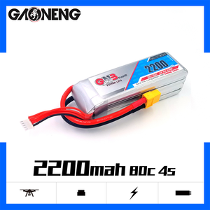 GNB 3S 4S 6S 2200mAh 80C 리포 배터리 고전압 리튬 배터리 GNB XT30 XT60 T 플러그 포함 3~7인치 FPV 드론 키트용 - Product Image 3