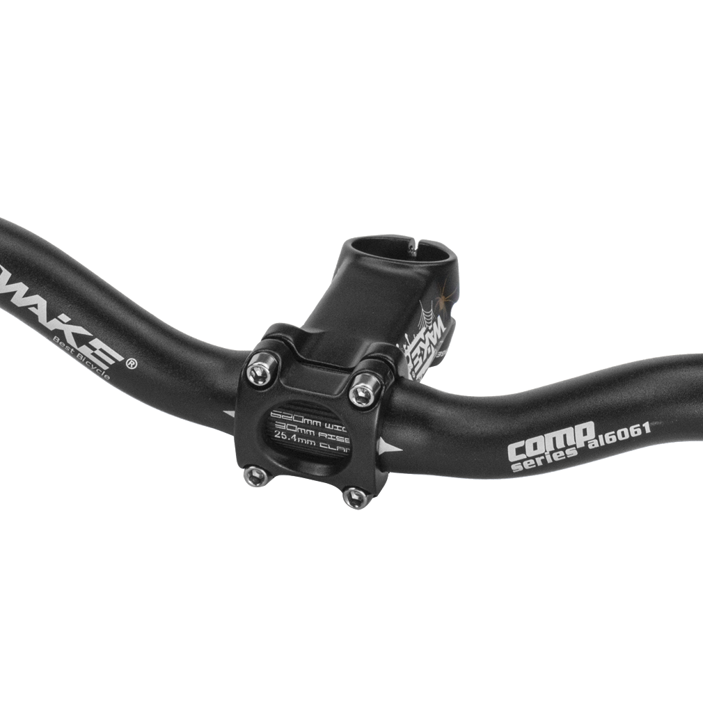 Potence De Vélo En Alliage 31.8 Mm – Courte Et Légère – Noire – Générique