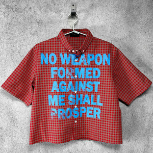 Camicie Casual Estive in Cotone a <span class=keywords><strong>Maniche</strong></span> <span class=keywords><strong>Corte</strong></span> Personalizzate DTG, Camicie da Uomo a <span class=keywords><strong>Quadri</strong></span> in Flanella con Bottoni e Taglio Boxy Cropped - Product Image 1