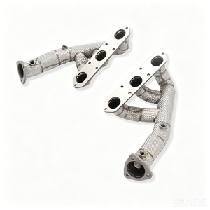 Colector de escape SS304 para Porsche 987 2.9 2008-2012, tubo de bajada de alto flujo con <span class=keywords><strong>aislamiento</strong></span> térmico, mejora de potencia, ajuste directo - Product Image 1