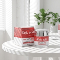 Crème pour le visage, lotion, ensemble de soins de la peau coréen, crème éclaircissante pour les taches brunes à l'acide kojique avec alpha arbutine et glutathion
