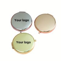 Customized High Quality Blank Metal Compact Mirror Customized Printing Pocket Mirror Double-sided Make up Mirror