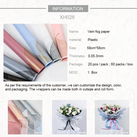 Papier d'emballage mat imperméable spécial pour bouquets de fleurs, vente en gros d'usine