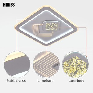 Thông Minh Ánh sáng giá tốt nhất 158 Wát AC85-265V cảm biến LED Đèn trần chuyển động điều khiển từ xa cảm biến LED ánh sáng Trần Acrylic - Product Image 4