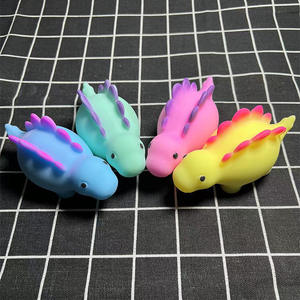 Juguete Antiestrés de Silicona Suave con Purpurina, Diseño Único y Creativo de Dinosaurio con Ventilación, Bola de Mochi, Lindo Juguete para Apretar y Descomprimir - Product Image 2