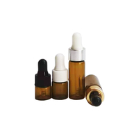 Mini flacon compte-gouttes 1ml 2ml 3ml 5ml, flacons compte-gouttes en verre pour soins de la peau, sérum, huile essentielle