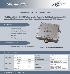 Microhard hệ thống ddl2350 mhs044500 10W tuyến tính khuếch đại công suất 23 Ghz dữ liệu kỹ thuật số liên kết mô-đun truyền thông - Product Image 2