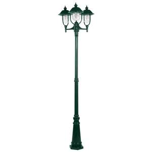Lampadaire d'extérieur LANDA 3x E27 100W IP65 Corps en aluminium Lumière chaude 3000K Éclairage de jardin et de chemin - Product Image 1