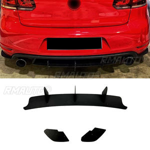 Diffuseur de pare-chocs arrière, séparateurs latéraux arrière, lèvre de spoiler, protection de pare-chocs arrière pour Volkswagen Golf 6 MK6 GTI 2009-2013 - Product Image 1